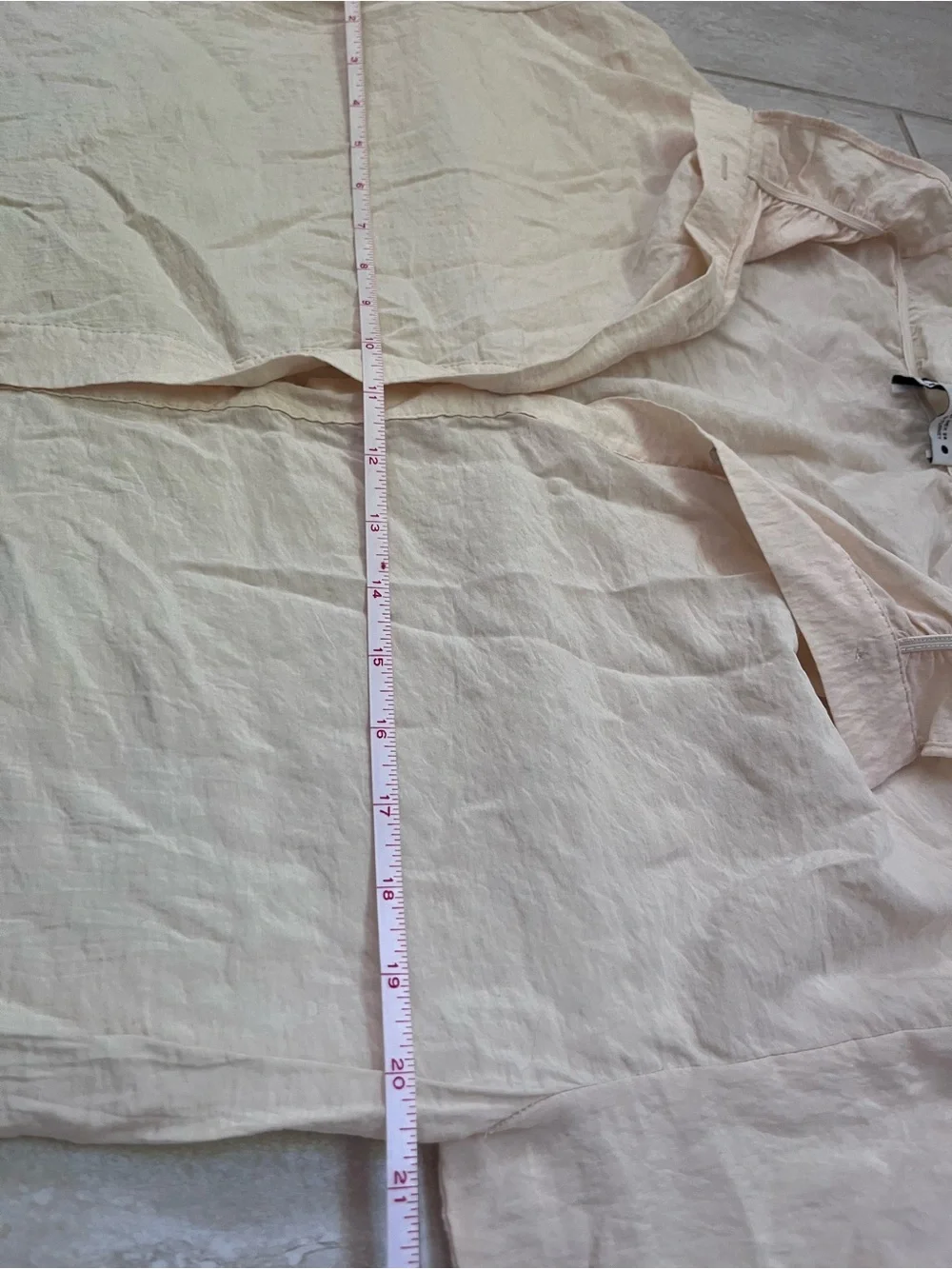 Zara Cream Romantic Blouse Button Front Puff Sleeve Cottagecore XS